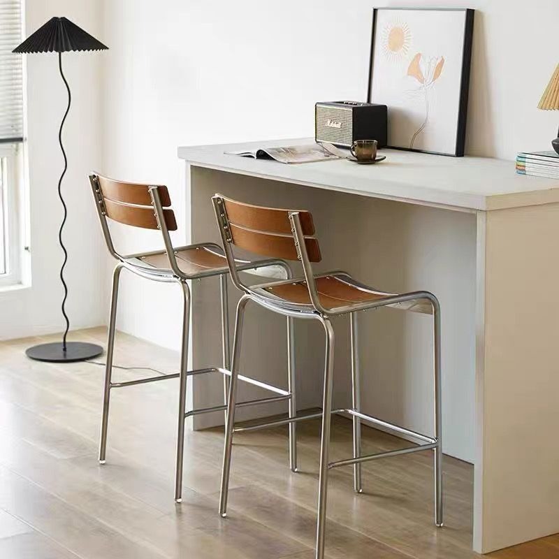 Silla de Bar de Madera, Estilo - Commercial Kitchen And Bar reseña y precio